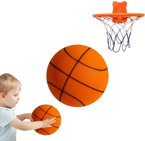 lyanny Silent Lautloser Basketball Mute Ball | Leiser Bouncing Mute Ball Indoor Basketball Schaumstoff Ball |Trainings Basketball Größe 7, 5, 3 | Basketball Leiser Trainingsball or