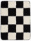 RugVista Luca Chess Badematte - Schwarz/Naturweiß Teppich 50x67 Moderner Teppich