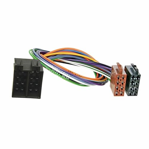 Bolwins R32CS 24cm ISO Verlängerungskabel für Autoradio – ISO Adapter Stecker auf Buchse – Plug & Play – Universell Kompatibel mit KFZ Nachrüst-Radios – Mehrfarbig – Kupferdraht