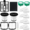 Home Times Hepa Filter Kompatibel mit Shark IW3611/ IW1611 IW3612 Staubsauger 1 HEPA-Filter 1 Basis-Vorfilterset 4 Basis-Schaumstofffilter 2 Geruchskartuschen und 2 HEPA-Innenfilter