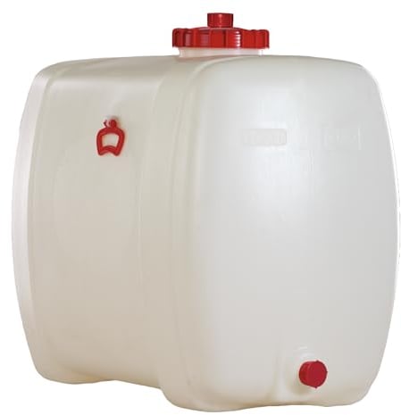 Graf Universal-Fass 300 Liter oval aus lebensmittelechten PE - Wasserkanister, Kanister, Gärbehälter, Fass, Wasserbehälter, Mostfass, Wasserfass, Fass mit Deckel, Kunststofffass, Wassertank 300 Liter