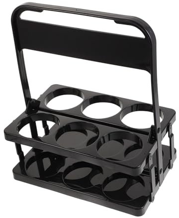 BUGUUYO Sports Water Bottle Rack 6 Compartment Holder for Football Coaches Cup Holder for Sports Ideal for Organizing Water Bottles and Cups