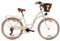 Goetze Mood 26 Zoll Damen Citybike, 17 Zoll Tiefeinsteiger Rahmen, 6-Gang Kettenschaltung, V-Bremse, LED-Beleuchtung, Gepäckträger, Komfortsattel, Schutzbleche, Rattankorb mit Stoffeinsatz!