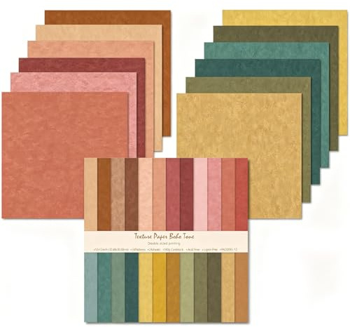 Oriental riverkit Scrapbook Papier 24 Blatt, Muster Papier, Gelb/Grün | Doppelseitiges Dekorpapier, 30,5 x 30,5 cm, 24 Farben, Mehrfarbig Craft Papiers für DIY Fotoalbum und Scrapbook Dekoration