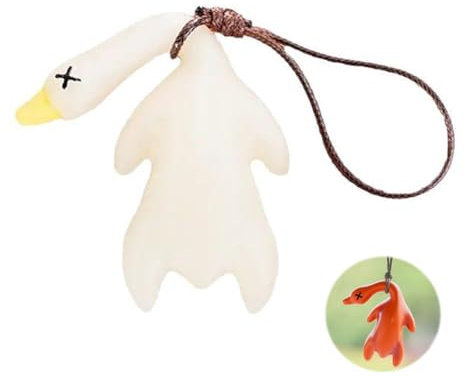 HAMKU 2 Stück Farbwechselnde Ente auto deko innenraum schlüsselanhänger ente car accessories cute Car Accessories Auto Rückspiegel Innen Dekoration