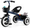 COSTWAY Laufrad Kinder, Laufräder mit verstellbarem Sitz & 2 Körben vorne und hinten, 3-Rad Lauffahrrad aus robustem Carbon-Eisenrahmen, Dreirad für Jungen und Mädchen ab 1 Jahr (Blau)