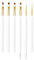 Nail Art Brushes, 6Pcs Nail Art Painting Tools with Nail Art Fine Liner Brush, Nail Design Painting Brushes Set, Builder Gel Brush, Nail Dotting Pen for Gel Polish Manicure Salon DIY, White