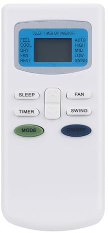 VINABTY GYKQ-03 Télécommande de Remplacement Compatible avec DELONGHI Air Conditioner PACC120E PACC100E 5515110411 KFRD-35GW/BR KFRD-35GW/G4