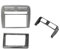 HCPAVEXT pour Fiat pour Grand pour Punto 2005-2009 7/9 Pouces Double 2 Din Autoradio Fascia Tableau Bord Montage Installation Garniture Cadre Stéréo Kit Panneau D'autoradio(9 inch Only Frame)