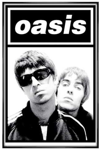 Grindstore Oasis Gallagher's Maxi-Poster – schwarz glänzend gerahmt