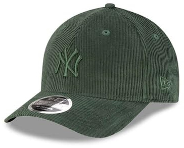 New Era MLB Uni Corduroy Yankees CapEra Women/Men - Curved Brim Cap Baseball Metal Buckle, with Peak All-Season Spring Summer Autumn Winter