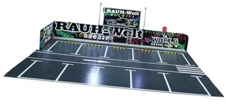 Caja expositora de aparcamiento 1/64 con luces, mini caja de almacenamiento para coche