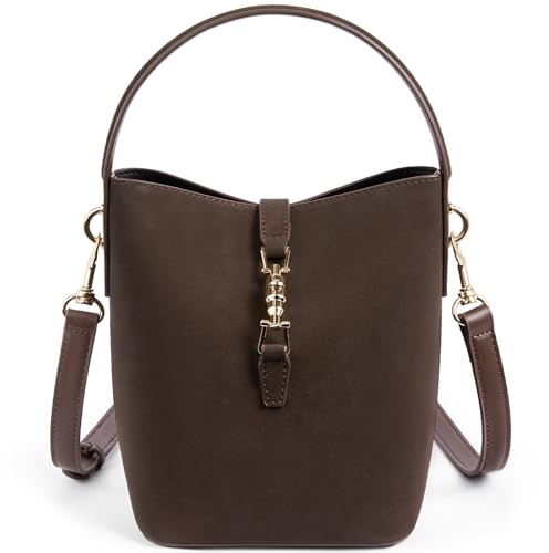 BOSTANTEN Klein Handtasche Damen Handtaschen Veganes Leder Umhängentasche Bucket Handytasche zum umhängen für Frauen Abnehmbares Schultergurt
