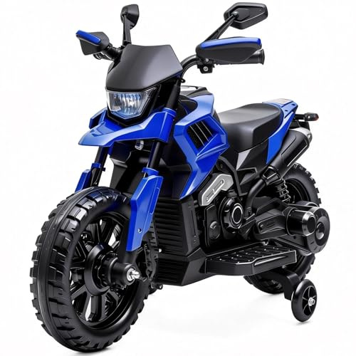 Garvee Moto Elettrica per Bambini 6V con Ruote Stabilizzatrici