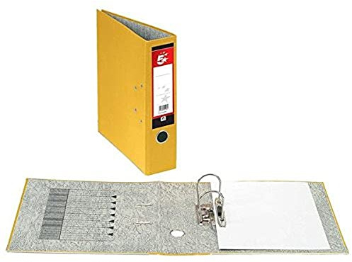 5 Star Lever Arch File 70mm Spine A4 Yellow [Pack of 10]