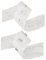 NEOTRIMS Hook And Eye Tape Trimming, 100% Soft Cotton, Non Rust Quality Fastening, Costume, Corsets Bustier, Lingerie, Basques Black or White - White - 1 Meter