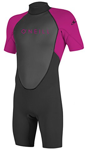 ONEILL Mädchen Youth Reactor Ii 2mm Back Zip Spring Wetsuit, schwarz (Berry), 10