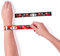 cama24com Ninja Samurai Schnapp-Armbänder 12 Stück Klatscharmbänder Mitgebsel Partytüten mit Palandi® Sticker