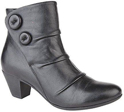 Cipriata Womens/Ladies Emma Button Ankle Boot (5 UK) (Black)