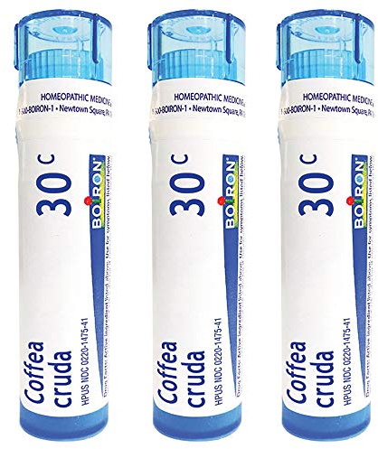 Boiron Coffea Cruda Homeopathic Medicine for Sleeplessness - Pack of 3 (240 Pellets)