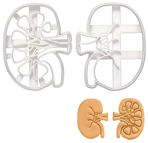 2er Set Nieren Ausstechformen (Formen: Äußere und Innere Ansicht der Niere), 2 Teile, Bakerlogy