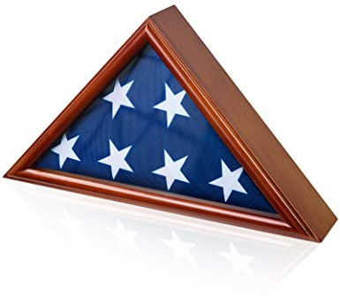 DecoWoodo - Vitrine für Flaggen, 3 x 5 Pfund, Nicht geeignet für Beerdigung oder Beerdigung