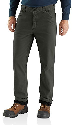 Carhartt Men's Relaxed Straight Rigby Lined Dungaree, Peat, W38 x L32