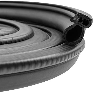 Car Door Rubber Seal Strip with Side Bulb, Rubber Car Boot Seal, Edge Trim Seal for Cars, Boats, RVs, Trucks, and Home Applications, Car Weather Stripping (6M)