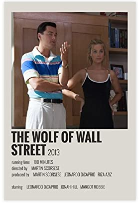 Love Movie The Wolf of Wall Street 1 Leinwand-Poster, Schlafzimmer, Dekoration, Sport, Landschaft, Büro, Raumdekoration, Geschenk, 50 x 75 cm, ohne Rahmen