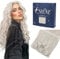 Fshine Clip in Extensions Echthaar Weißblond 35cm 120g Glatt Haar Extension Echthaar Clip in Haarverlängerung 7 Stücke Farbe 1000