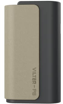 Aspire Vilter Power Bank 1600 mAh per Sigaretta Elettronica - Caricatore Portatile Compatibile con Pod Mod Vilter e Vilter S Senza Liquido né Nicotina - GREY SAND