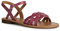 Geox D Sozy S, Sandalias planas Mujer, Fucsia, 39 EU