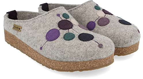 HAFLINGER Grizzly Faible Filzpantoffeln mit Gummisohle