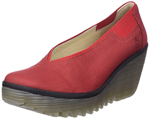 Fly London Women's YOZA438FLY Pump, Lipstick RED, 6 UK