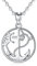 AB Viking Crafts 925 Silber Kette & Anhänger Anker Kreuz Steuerrad mit Schmuckbeutel I Glaube Liebe Hoffnung Freiheit Familie