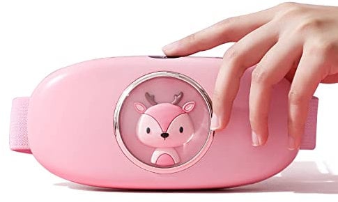 Heating Pads, Cute New Menstrual Pad 5000Mah Battery, Portable Waist Belt Deviceintelligent Massage Temperature Control, Healthy and Durable, Silent Noise Reduction