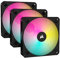 Corsair iCUE AR120 RGB Digital 120mm ARGB-Compatible Fans - Triple Fan Kit - Black