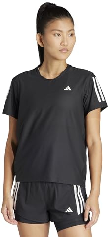adidas Donna Own The Run Base Tee, Black/Reflective, S