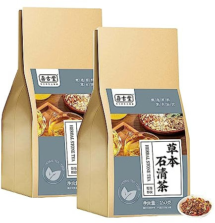 Tisane aux pierres aux herbes, tisane pour le foie, thé aux soins du foie pour la santé, thé aux 18 saveurs pour les soins du foie, thé aux herbes pour éliminer les pierres (2BOX)