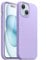 JETech Silicone Case for iPhone 15 Plus 6.7-Inch, Silky-Soft Touch Full-Body Protective Phone Case, Shockproof Cover (Light Purple)