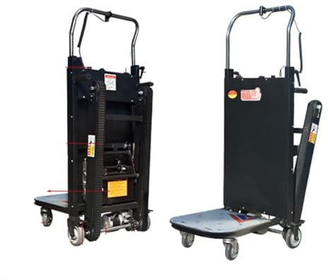 Elektrische Sackkarre, Herausnehmbarer Akku (48 V/72 Ah), Tragfähigkeit (300 Kg), Elektrischer Treppensteiger Treppen Hoch Und Runter,B,800W48V72AH