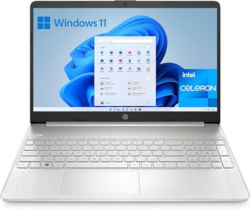 HP 15s-fq0044ns - Ordenador portátil de 15.6 Full HD (Intel Celeron N4120, 8GB RAM, 256GB SSD, Intel UHD Graphics 600, Windows 11 Home, Carga rápida HP) Silver - Teclado QWERTY Español