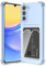 ÁRBOLORO Hülle für Samsung Galaxy A15 mit Kartenfäch Transparent Silikon TPU Handyhülle Ultra Dünn Weiche Stoßfest Flexibel Handy Tasche Bumper Case für Samsung Galaxy A15