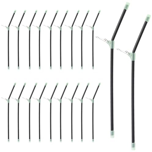 Fishing Anti Tangle Booms Tube, 20 Pcs Balance Connector Fishing Tackle with Snaps,Anti-Tangle Booms Sea Fishing Accessory,for Sea Beach Boat Separate Main & Branch Lines to Prevent Entanglement