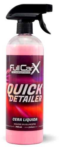 FULLCARX Quickdetailer 750ml Cera Líquida Quick Detailer Coche Alto Brillo, Efecto Instantáneo, Coating Protector, Realza Color Pintura Carrocería, Uso Rápido, Producto Limpieza Detailing Profesional