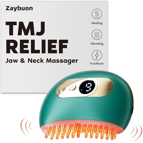 Kieferentspannung Massager: TMJ Relief Produkte mit Vibration und Wärme, Ergonomisches Multi-Nadel-Design, Effektive Linderung von Kieferschmerzen, Zähneknirschen und Nackenverspannungen, Grün
