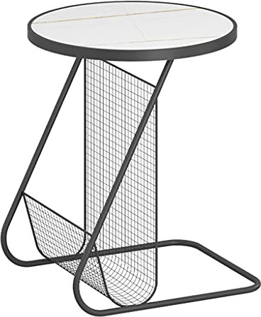CZAOERXB Beistelltisch aus Stein für den Balkon, Ecktisch aus Glas für Sofas, Nachttisch (Farbe: A) (3er-Pack)