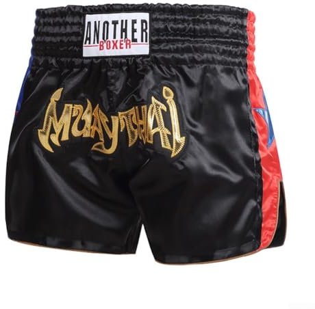 Besttoolifes Short de boxe, MMA, Muay Thai, entraînement de fitness, gym, kickboxing, arts martiaux, respirant, taille élastique, short imprimé pour adultes hommes femmes