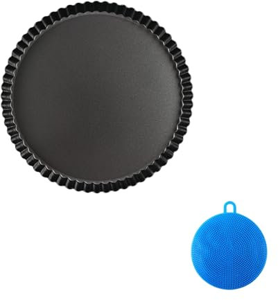 Eidoct Mini moules à tarte, moules à tarte aux œufs, antiadhésifs, pour la cuisson de tartelettes, petits moules à tarte, moules à tarte ronds cannelés avec fond amovible amovible, mini moules à