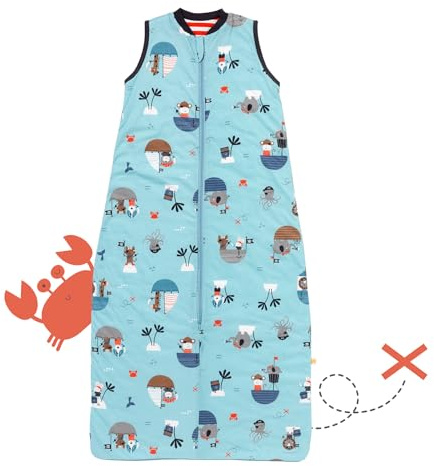 schlummersack Kinder Schlafsack Baby Sommer 130 cm dünn Pirat | Sommerschlafsack 1.0 Tog